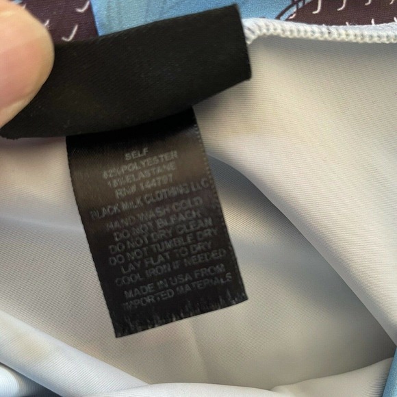 Blackmilk M Fish Fishing A-Line Skirt Stretch Mini - Picture 8 of 8